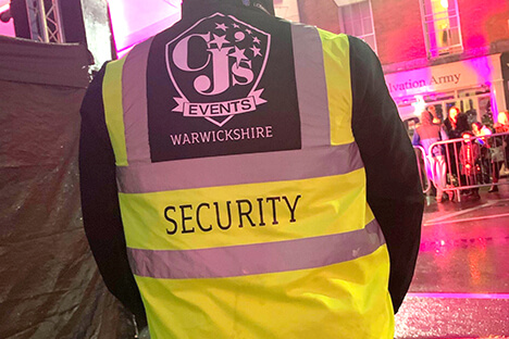 A CJ's Events Warwickshire Steward