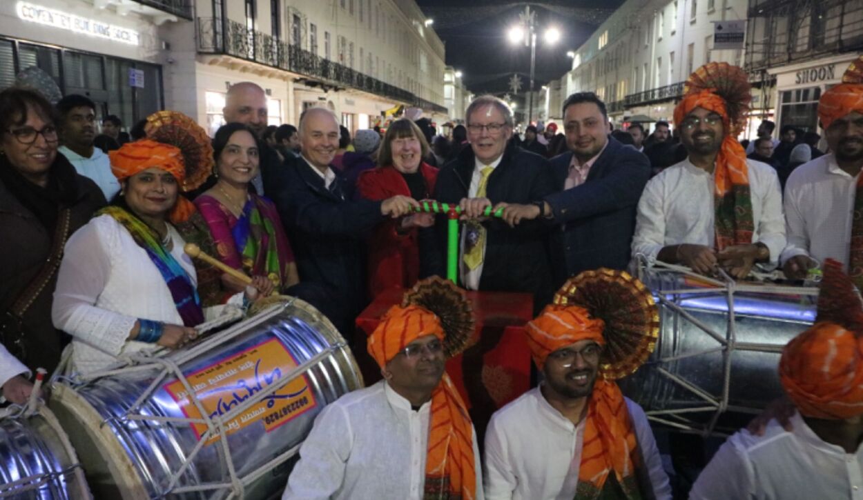 New Diwali light in Leamington to celebrate the Festival of Light